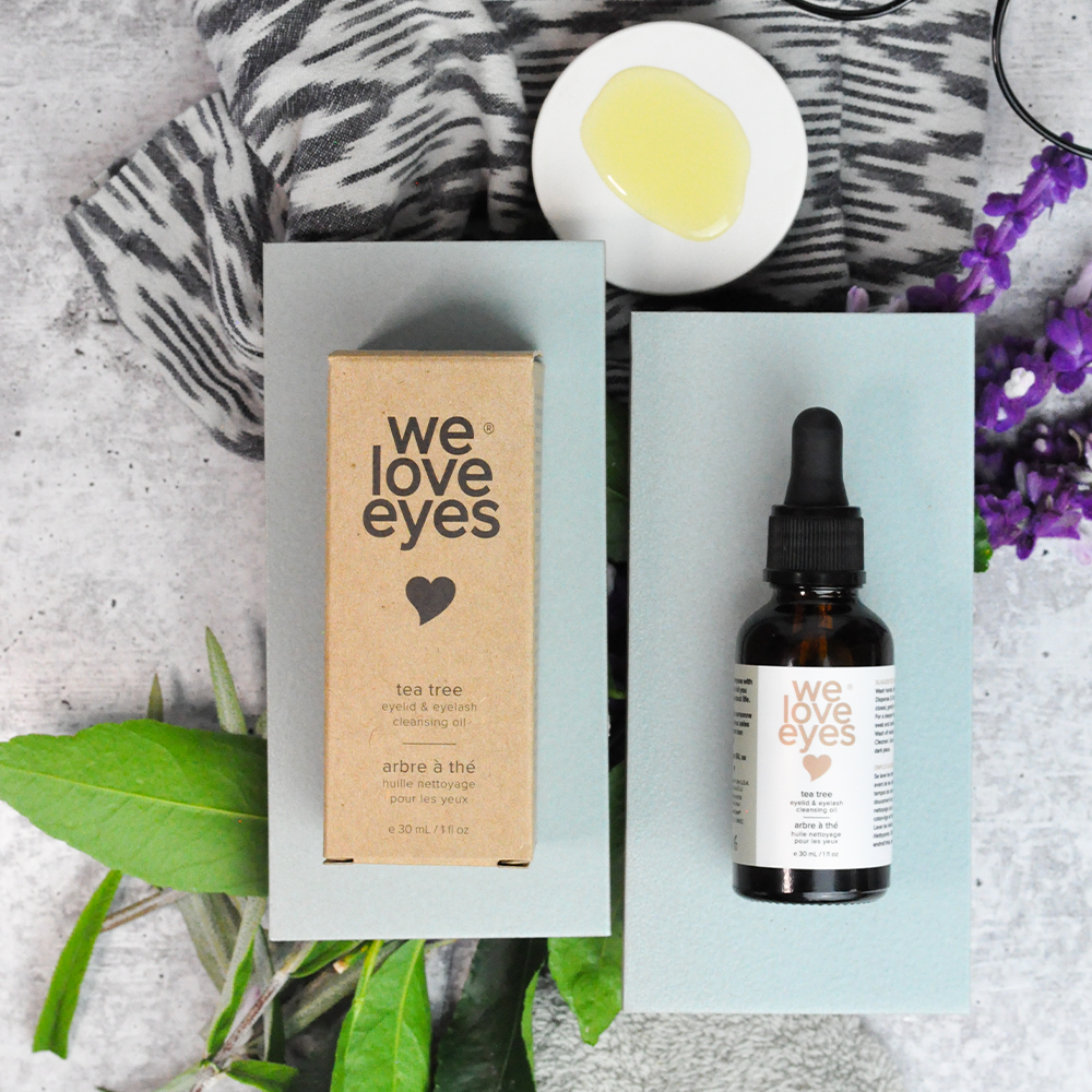 We Love Eyes - Tea Tree Water Eyelid Foaming Cleanser + Eyelid Margin Brush  - Eyelash Extension Cleansing Kit, 100% Oil Free, Cruelty, Paraben 